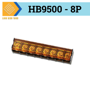 Terminal HB9500 khối hàn PCB 8 Chân 25A 300V khoảng cách chân 9.5mm