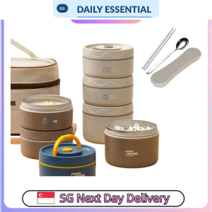【DAILY ESSENTIAL】 Lunch Container or Separate Bag and Cutlery | 420 or 550ml