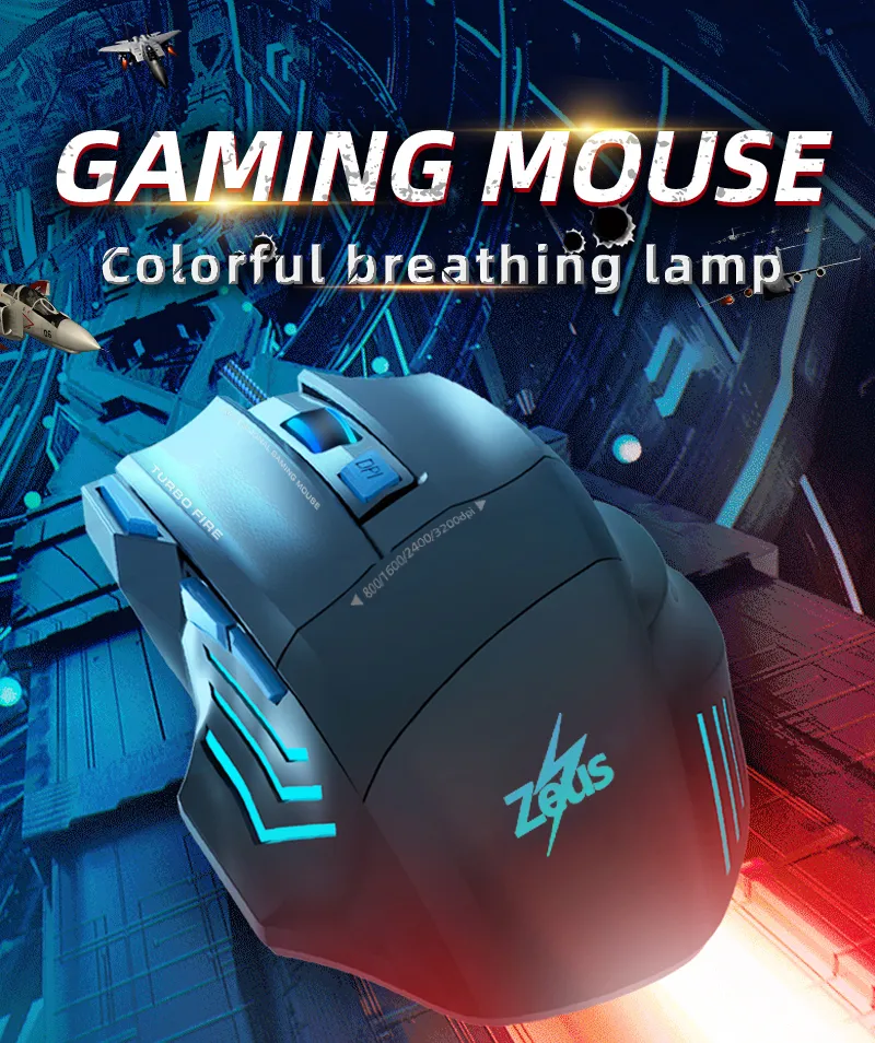 Zeus M330 High Speed Gaming Mouse Multifunctional Mouse 4000 Dpi