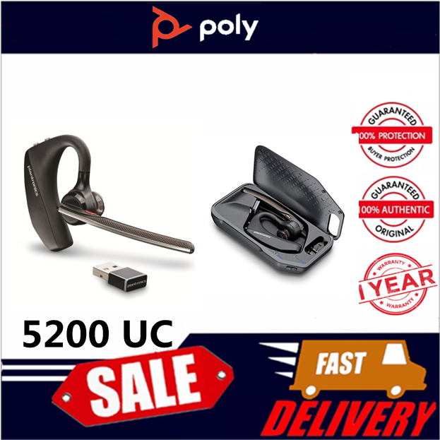 Plantronics Voyager 5200 Uc Bluetooth Headset Lazada 8838