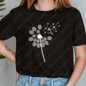 [Local Stock] VCC Funny Dandelion Badminton Graphic Flower Design T-Shirt Casual Fashion Loose Harajuku Man Tshirt Cotton Short Sleeve Women Tees
