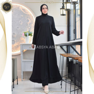 Gamis Cerutty Babydoll Dahlia Gamis   / Gamis Elegan Jersey Korea Aplikasi Payet / Baju Muslim