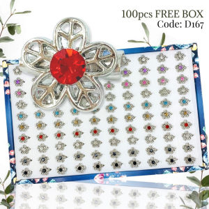 Single Rhinestone Baby Brooch 25/50/100pcs Kerongsang Pin Tudung korea borong brooch Hijab D080