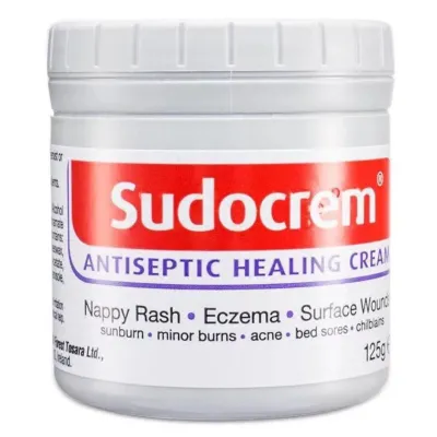UK Sudo Cream Antiseptic Healing Baby Nappy Rash/Eczema/Sunburn Cream 125g
