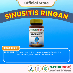 BRON C FIT NATURINDO Herbal Sinusitis Menahun Polip Hidung Rhinitis Alergi Sinus Hidung Bau