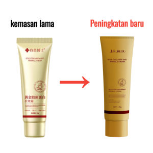 【50g per botol】Krim Kolagen Emas Anti-Kerut Peptida Sangat Efektif Memperbaiki Kulit Memudarkan Garis-Garis Halus