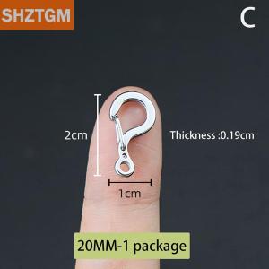 [COD] SHZTGM 1ชิ้นเล็ก12มม. ถึง23มม. 316ตะขอสแนปสแตนเลสตะขอเกี่ยวห่วงคาราบิเนอร์ปล่อยเร็วกุญแจเครื่องมือ FOB กลางแจ้ง