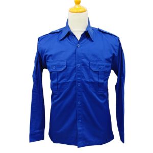 Kemeja PDH PDL PNS Putih Hitam Pria Lengan Panjang Kerja Kantor Bahan Katun Drill