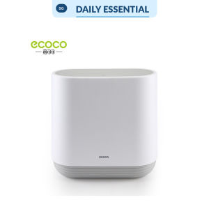 【DAILY ESSENTIAL】 Ecoco Push Type Slim Dustbin Waste Bin/Minimalist Simple Bathroom Kitchen Household Bin/Large Capaci