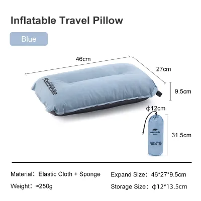 Naturehike sea sponge automatic inflatable pillow nap pillow travel portable comfortable lumbar pillow Xin sleep NH17A001-L