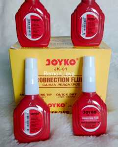 GROSIR 12 PCS - Tip ex Joyko (JK 01) - Tip ex Cair - Correction Tape Cepat Kering