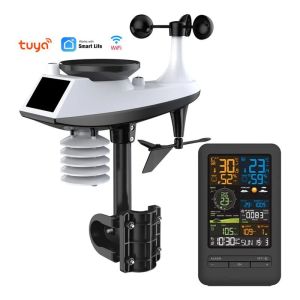 Wifi Weather Station with Outdoor Sensor Tuya APP Control Wind Speed Rainfall Temperature Humidity Air Quality for Home Use Philippines