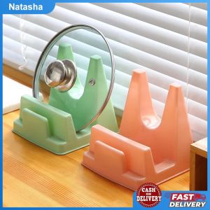 1PC Pot Lid Holder with Drip Tray Grease Catcher Countertop Organizer No Drill Cutting Board Stand Space Saving Kitchen Storage
