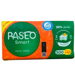 Paseo Smart Facial Tissue 540 Helai 3 Ply