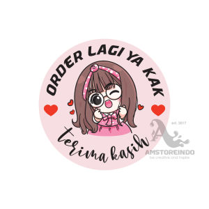 60Pcs Thank You Sticker Saranghae Girl Order Lagi TY045