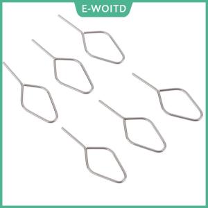 【E-WOITD】 10PCS Universal Metal Phone Sim Card Tray Pin Eject Removal Tools Needle Opener