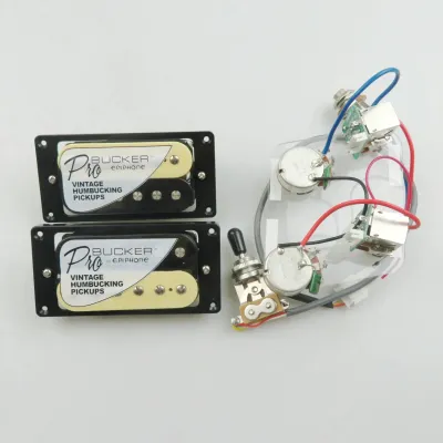 Epiphone LP Standard PRO Bucker Alnico 5 Humbucker Pickup Electric Guitar Pickups with Wiring Harness Set