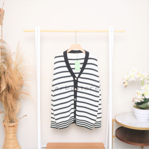 STRIPE CARDIGAN RAJUT PREMIUM KNITWEAR QUALITY