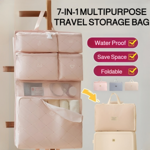 7-in-1 Multifunctional Travel Storage Bag Foldable Waterproof Travel Organizer Dustproof Travel Luggage Cubes