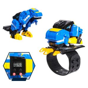 YAOO Ruper Dinosaur Miniforce Watch Toy Transforming Mecha Robot Mini Secret Service Watch Creative Action Figures Watch Deformation Toy Kids Gifts