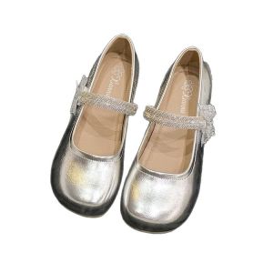 Free Shipping Rhinestone Bow Single Shoes For Women New Autumn Style Gentle And Elegant Perfect With Dresses Single-Strap WomenS Shoes