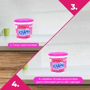 Dehumidifier Serapair 225ml menyerap kelembaban diudara dan mudah dipakai Penyerap Udara Lembab Bagus Serap Air 225