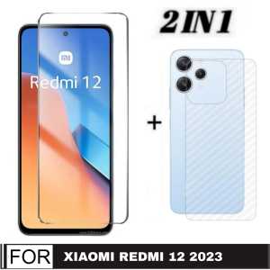 PROMO PAKET 2 INC 1 Tempered Glass XIAOMI REDMI 12 2023 / REDMI 10A 2022 Anti gores Kaca Pengiriman Cepat