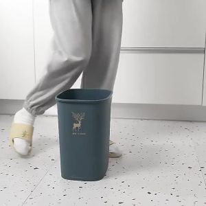 Thùng rác treo tường 2023 Thùng rác trượt gắn tường có nắp lật dung tích lớn mới cho phòng tắm gia đình