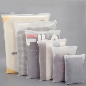 10pcs Transparent Bag Transparent Storage Bag Travel Clothes Household Supplies Self-sealing Clear Storage Bags