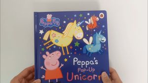 Peppa Pig: Peppa’s Pop-Up | Interactive 3D Pop-up Board Story Book for Kids | Age 2+ | Bedtime popup mermaid dragon