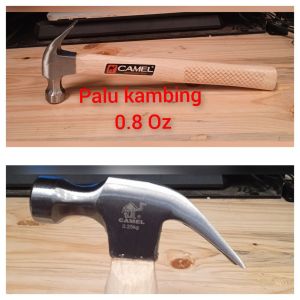 Palu Kambing / Cakar / Claw Hammer Gagang Kayu 8oz Camel