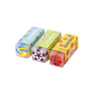 MD-A74 Penghapus Pensil Karakter Motif Kartun Eraser Pencil Warna Warni Lucu / Alat Tulis Penghapus