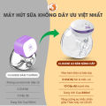 Máy hút sữa không dây Mama Choice | Cup hút sữa rảnh tay phễu silicon mềm mại, vắt sữa hiệu quả. 