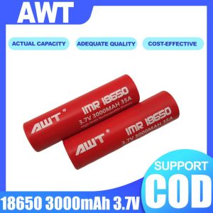 - AWT 3000 mAh 40A 18650 Red Battery Overcharge Protection
