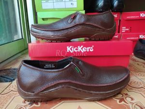 Sepatu Casual Pria Kickers 072 Kulit Sapi Pria formal Fantopel Kerja