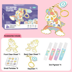 Specool® Children Creative Gifts Girls Handmade DIY Pendants Coloring Painting Graffiti Kit Set