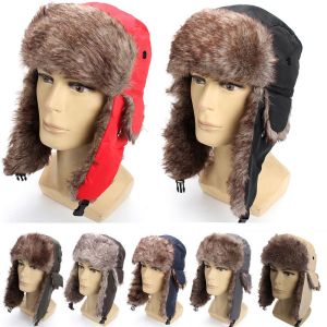 LIVELYN Men Women Earflap Trapper Ski Hat Winter Cap Russian Ushanka Winter Hats