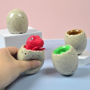 Emotional release Anxiety Relief Dinosaur squeeze cup Toy 1Pcs Random Squeeze Toy Dinosaur Pop Out Eggs Cute Sensory Squeeze Fidget Toys Decompression Gift For Kids