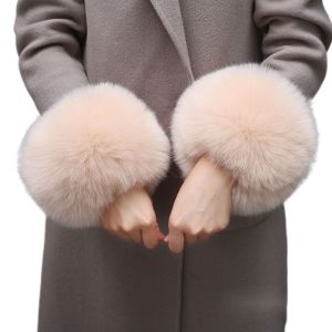 LUMINOU Dây đeo cổ tay Ban Nhạc cổ tay Găng Tay Găng Tay ARM Hâm Quần áo Phụ Kiện Phụ nữ Sang Trọng Cuff Oversleeve Tay Cổ Tay Cổ Tay Ấm Cuff Mùa đông Tay Áo Windproof Găng Tay Găng Tay