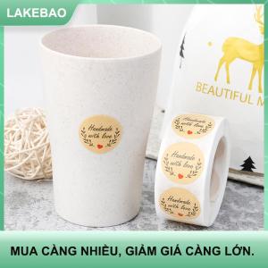 【LAKEBAO】 500 cái Cảm ơn bạn dán con dấu nhãn Vòng giấy nhãn sticker cho trang trí