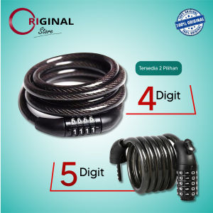 ARAFURA - TaffGUARD Gembok Sepeda Kode Angka - Black