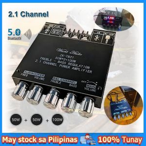 ZK-TB21 2.1 Channel Bluetooth Audio Amplifier 160W*2+220W Compact High Power para sa Home at Car