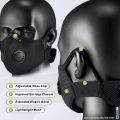 BASE CAMP M Plus Dust Mask, Breathable Reusable Face Mask with 6 Activated Carbon Filters for Woodworking Construction Mowing Grinding (Modern1). 