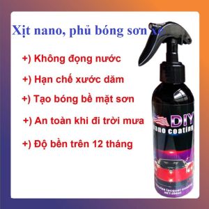 Chai xịt phủ nano chống bám nước DIY 200ml - Chống nước kính phủ bóng sơn bảo vệ sơn xe oto xe hơi