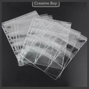 [Creative] 9 12 Grids Classic Plastic Holder Sheet Storage Collection Money Album Case For Collection Album Photo Storage