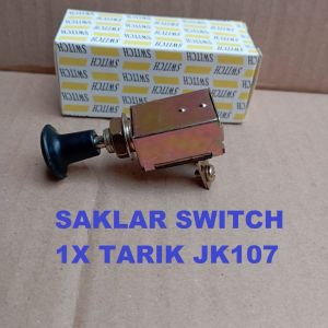JK106 Saklar Lampu Switch On Off 1X Tarik Mobil Motor Switch sekali Tarik Fuse Universal JK 106