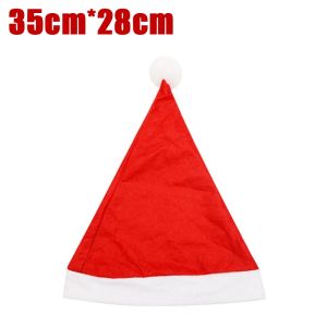 10/20pcs Christmas Cap Santa Hat / Non-woven Red Xmas Hats for Adults Kids / Santa Claus Xmas Caps / Home Christmas New Year Navidad Decorations