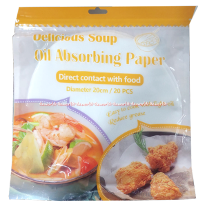 Delicious Soup Oil 20cm 20pcs Absorbing Paper Kertas Minyak Untuk Makanan Paper Food