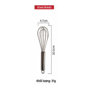 Dụng Cụ Đánh Trứng Inox Phới Lồng Khuấy Bột Làm Bánh Và Nấu Ăn