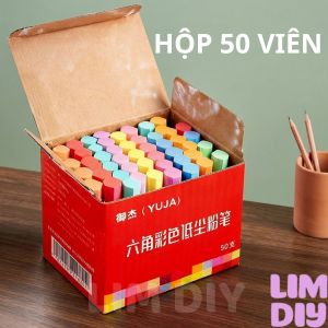 Hộp 6/12/50/100 viên phấn màu vẽ tranh viết bảng...LIM DIY